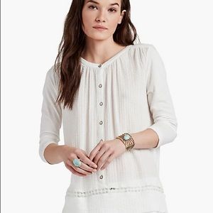 Lucky Brand Ivory Blouse Size M